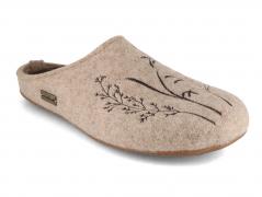 Pantoufles en feutre HAFLINGER pour femme Everest Botanica, beige