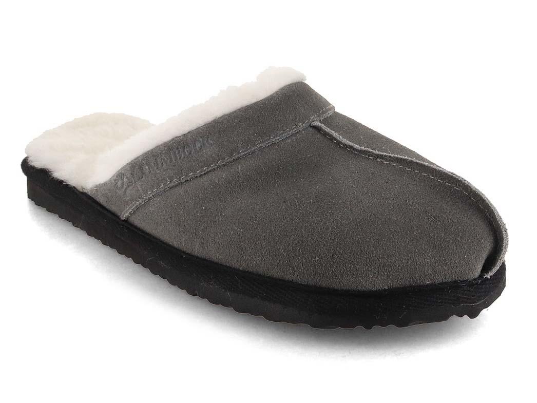 Pantoufles en peau d'agneau Lammbock� Woolson, grises