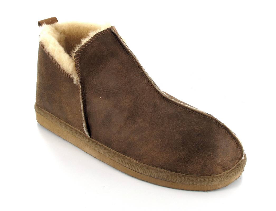 SHEPHERD� Bottes en peau de mouton pour femmes Annie, cognac antique