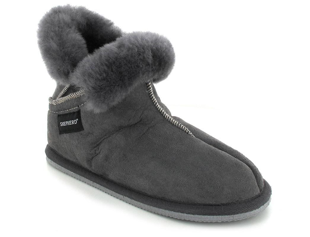 SHEPHERD� Bottes en peau de mouton pour femmes Bella, asphalte