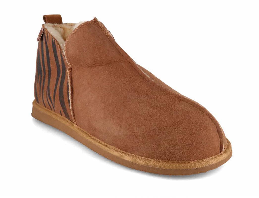 SHEPHERD� Chaussons-Bottes pour femmes Annie, tigre ch�taigne