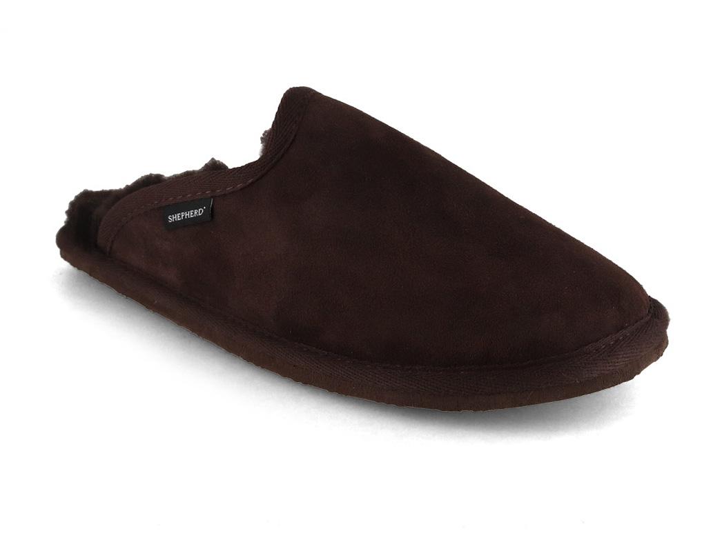 SHEPHERD Chaussons en peau d'agneau pour hommes Terry, moro