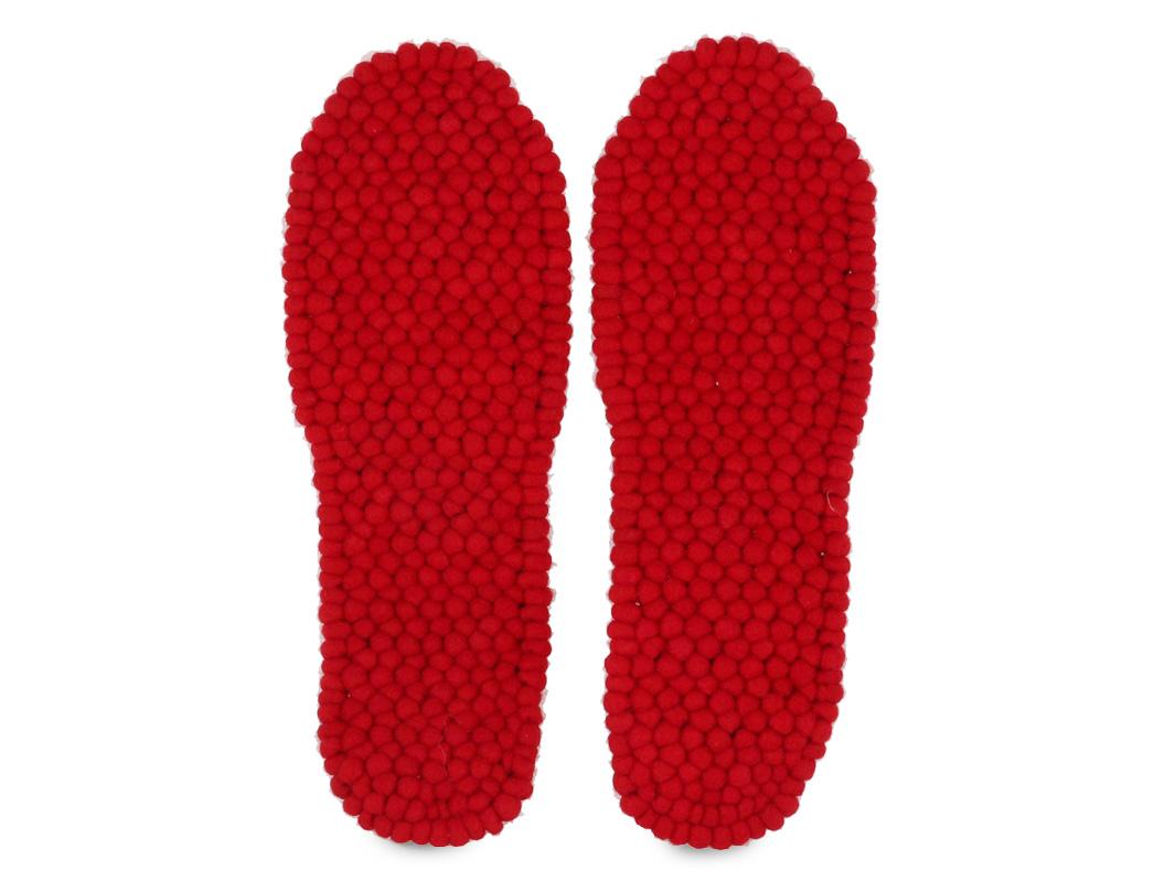 Semelle de massage WoolFit� FeelGood, rouge
