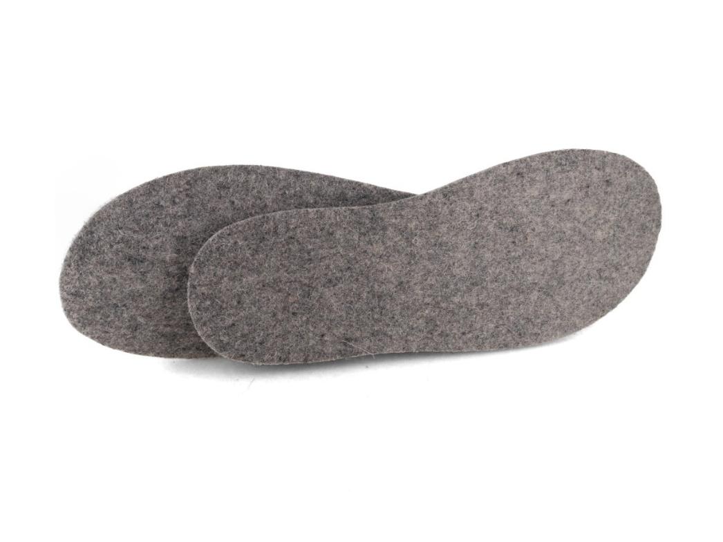 Semelle int�rieure WoolFit� Classic 7mm en feutre, gris pierre