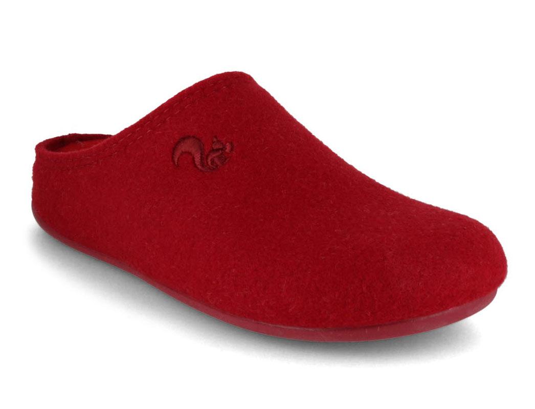 Thies� Chaussons en feutre PET pour femmes, bordeaux-grenat