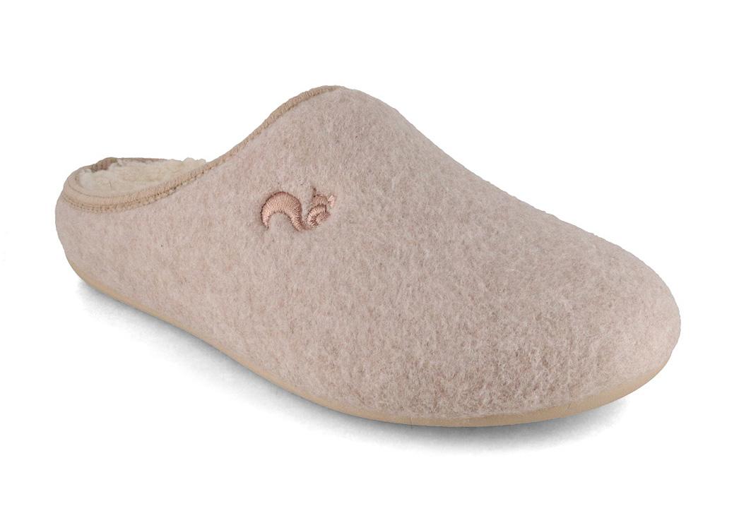 Thies Pantoufles pour dames Organic Slipper, beige