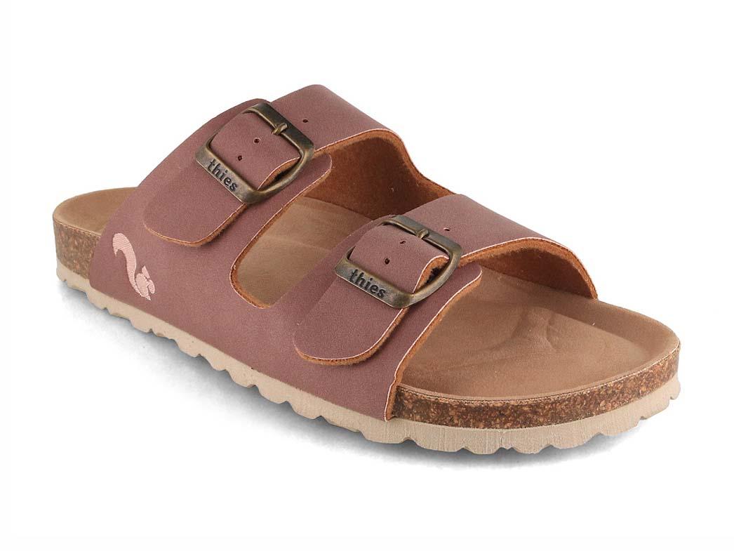 Thies Sandales femme Eco Bio, malva