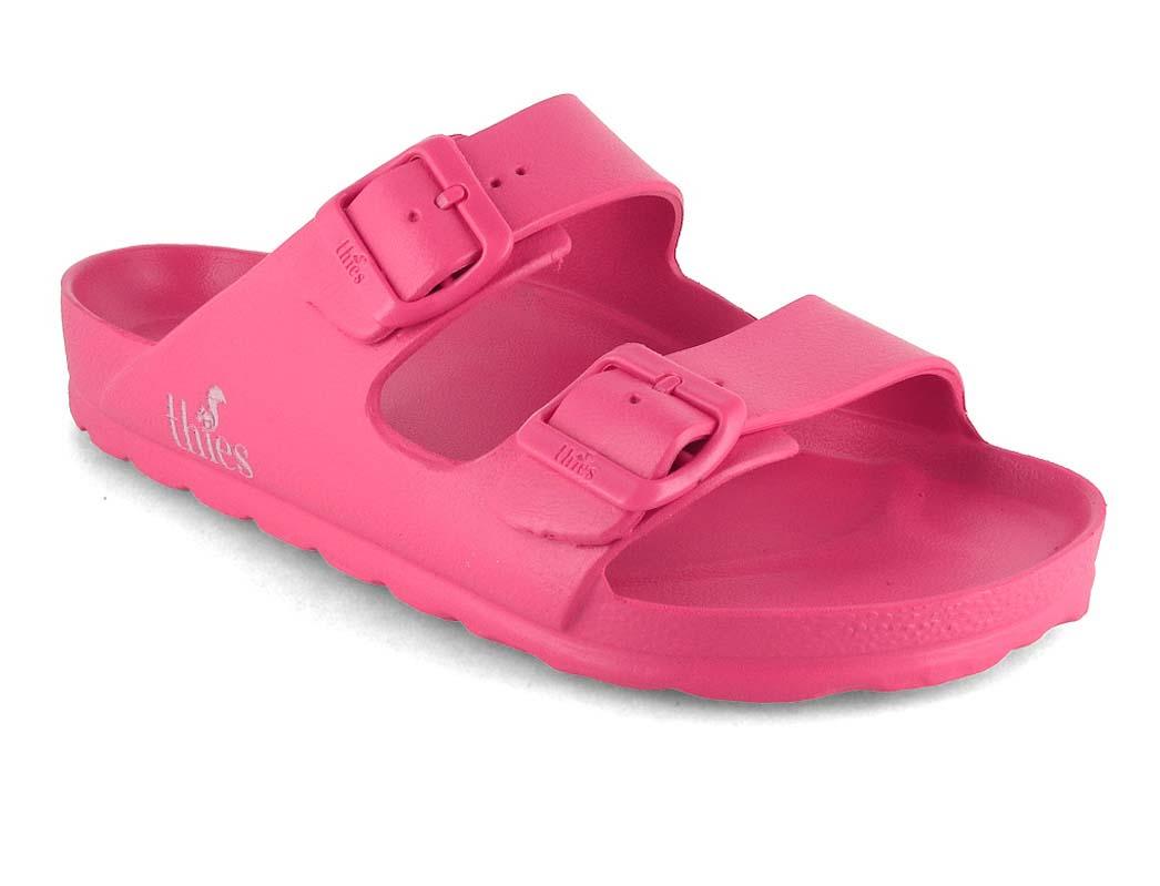 Thies sandale de bain v�g�talienne pour femmes Ecofoam, rose orchid�e