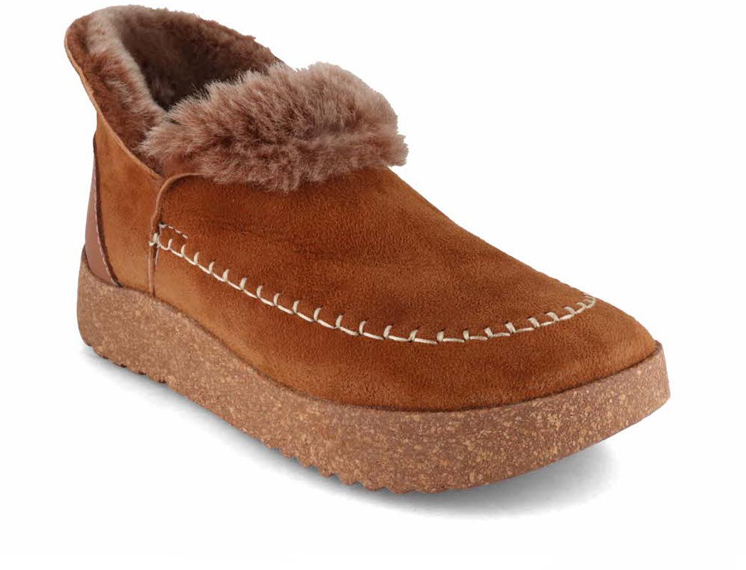 Tuffeln� Chaussons en peau de mouton pour femmes �Confort�, Cognac