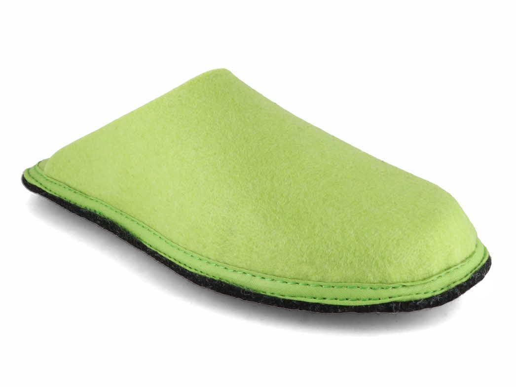 Tuffeln Chaussons v�ganes en fibres v�g�tales �Pfilz�, Citron vert