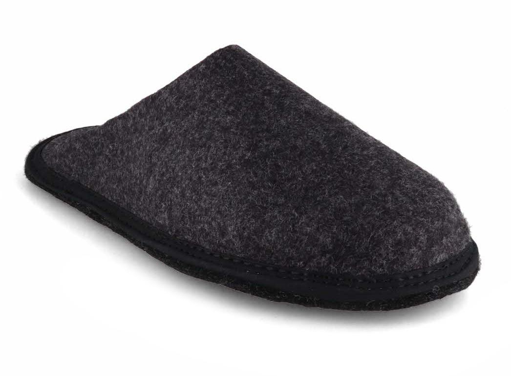Tuffeln Chaussons v�ganes en fibres v�g�tales �Pfilz�, Graphite