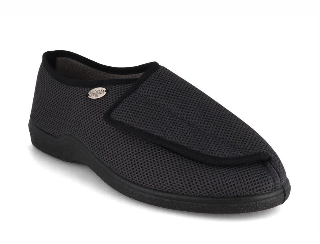 Tuffeln Chaussures orthop�diques pour hommes � une bride �Bien-�tre�, Gris