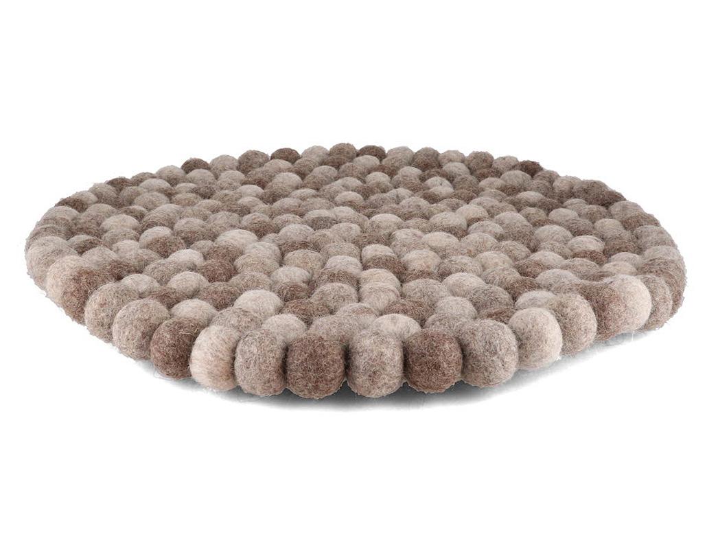 WoolFit� Boules de feutre pour d�coration de table 40cm rond, naturel