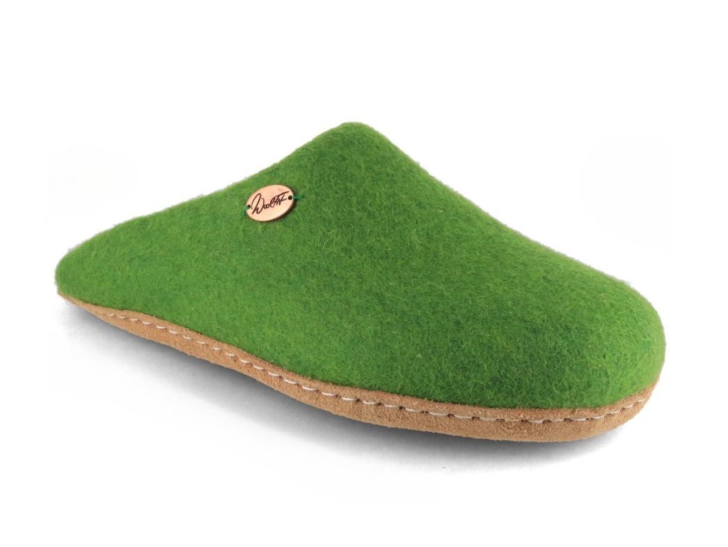 WoolFit� Chaussons Tibet en Feutre, vert herbe