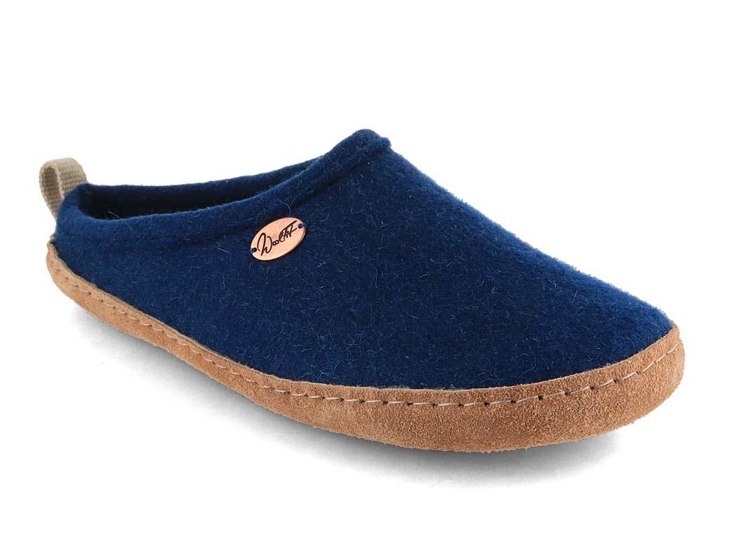 WoolFit� Chaussons Tundra Durables en Feutre, bleus