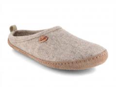 WoolFit® Pantoufle en feutre Tundra, beige pour femmes