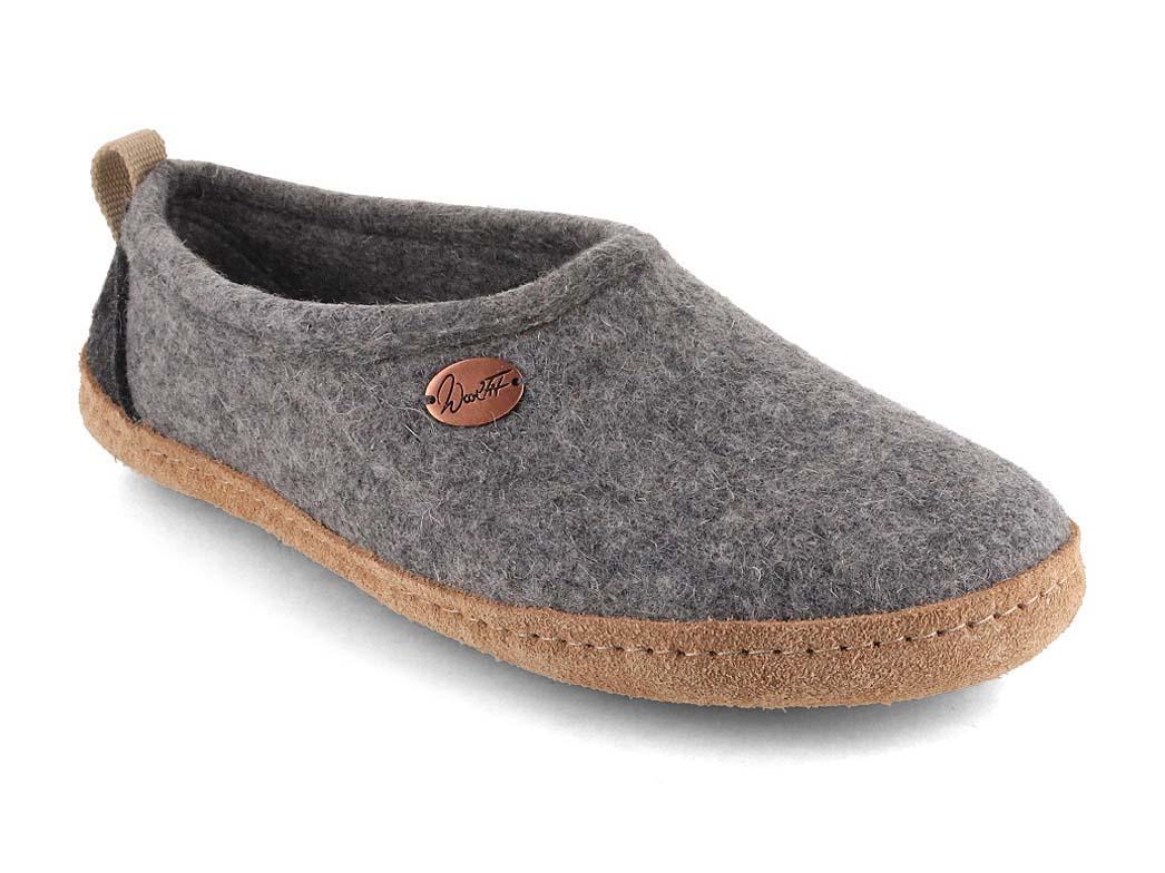 WoolFit� Chaussons hauts en feutre Highland, gris clair