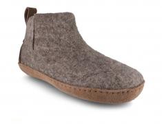 Pantoufles en feutre : WoolFit� Yeti, gris pierre