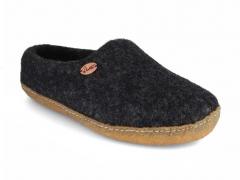 Pantoufles WoolFit Footprint avec semelle en caoutchouc