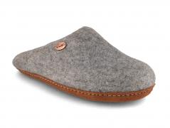 WoolFit® Chaussons feutr�s Tibet, gris pierre