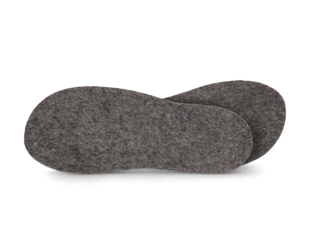 WoolFit� Semelles 5mm d'�paisseur, Gris Pierre