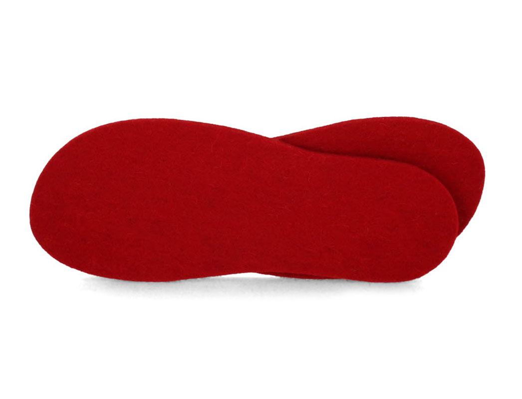WoolFit� Semelles 5mm d'�paisseur, Rouge