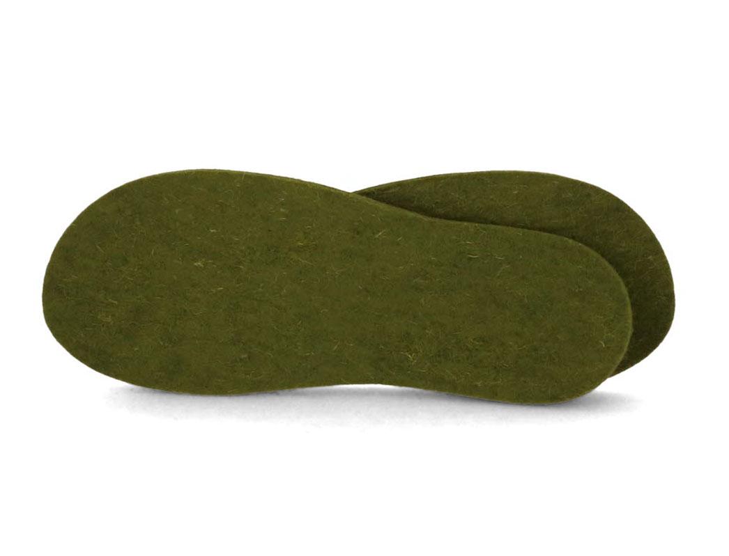 WoolFit� Semelles 5mm d'�paisseur, Vert Herbe