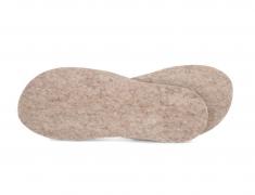 Semelle int�rieure WoolFit® 5mm d\�paisseur, beige uni