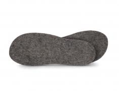 WoolFit® Semelles en feutre de 5mm d\�paisseur, gris clair | Taille 35 - 50