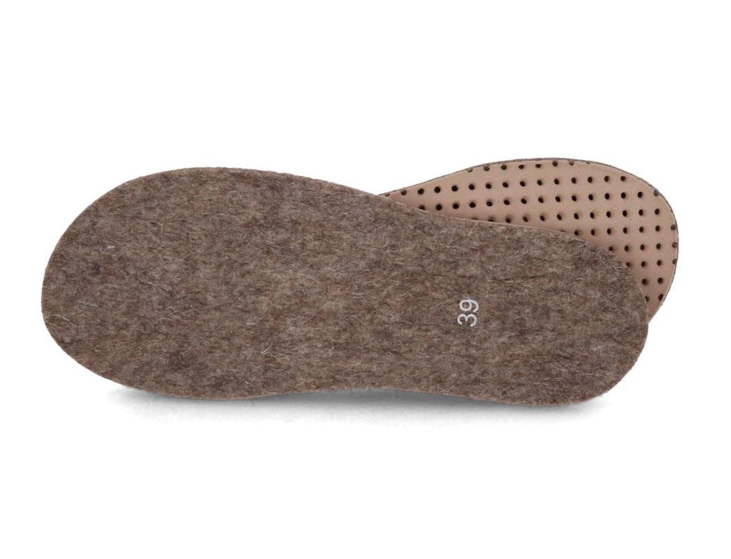 WoolFit� Semelles Deluxe Vitus, 1 cm d'�paisseur, Tourbe