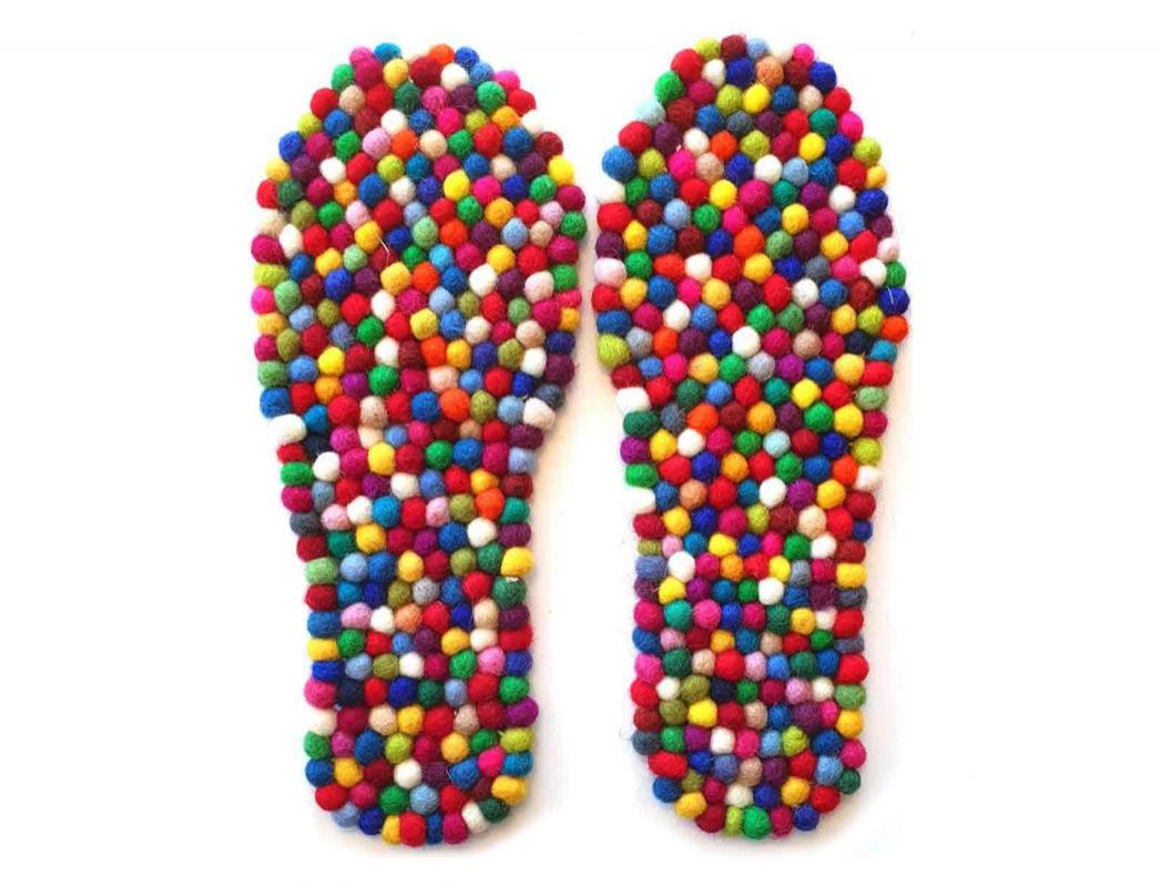 WoolFit� Semelles de massage FeelGood Footbed, Multicolores