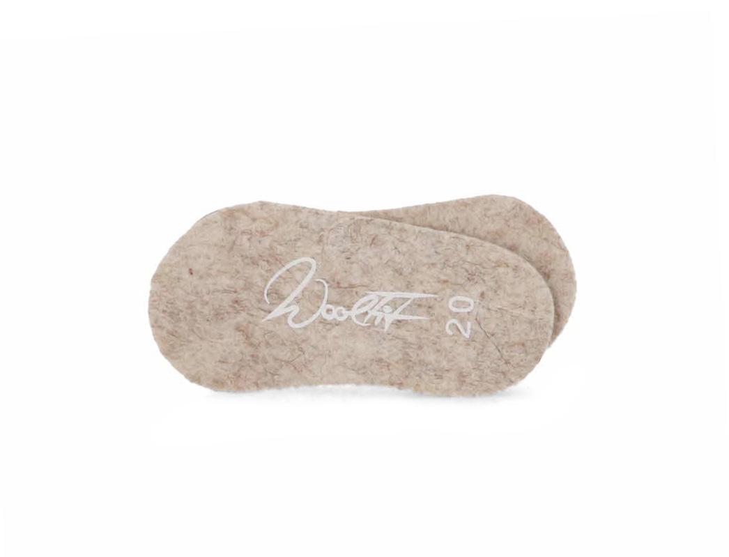 WoolFit� Semelles pour enfants de 3 mm en laine biologique non teint�e, beige