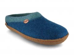 Pantoufles en feutre WoolFit� Sherpa avec semelle en ca