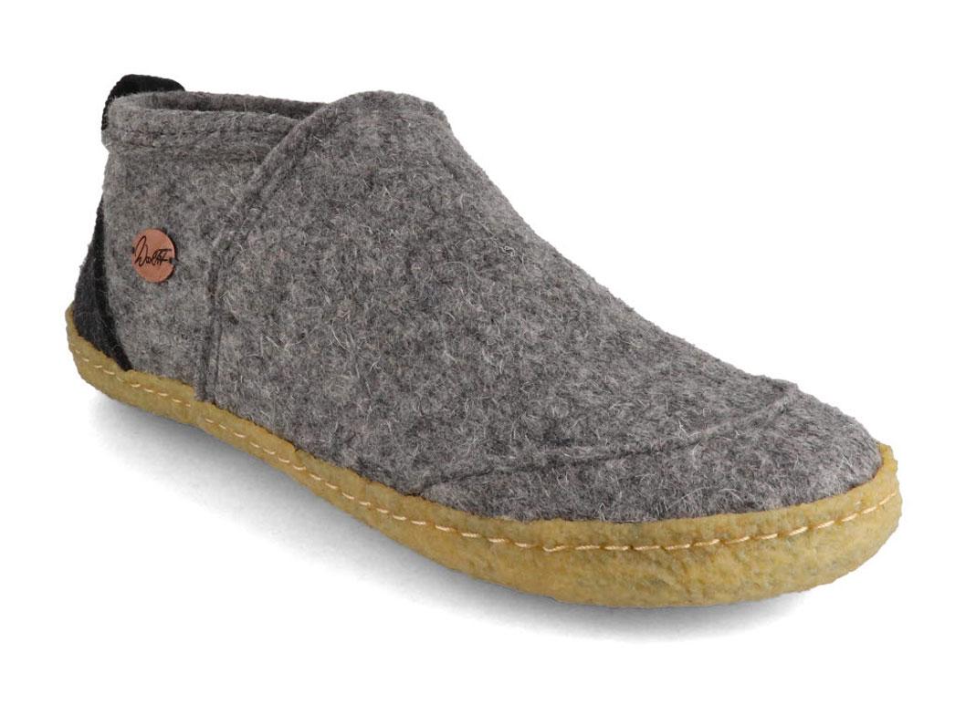 WoolFit� Taiga avec Semelle en Caoutchouc Naturel, gris clair