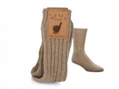 WoolFit® chaussettes extra chaudes avec laine et alpaga, beige